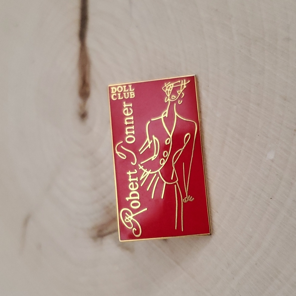 Robert Tonner Doll Club Red Pin Brooch